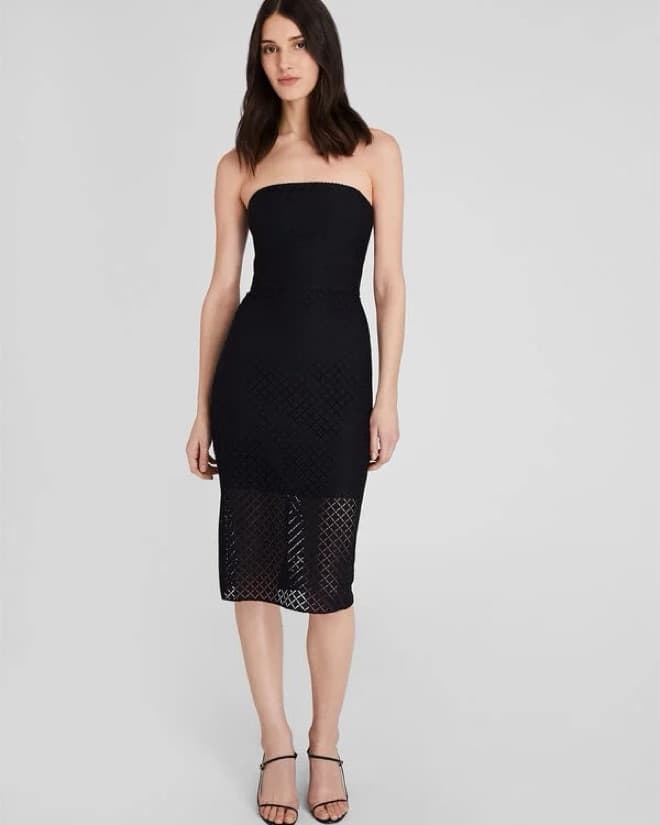 Club Monaco Strapless Geo Dress - Image 1