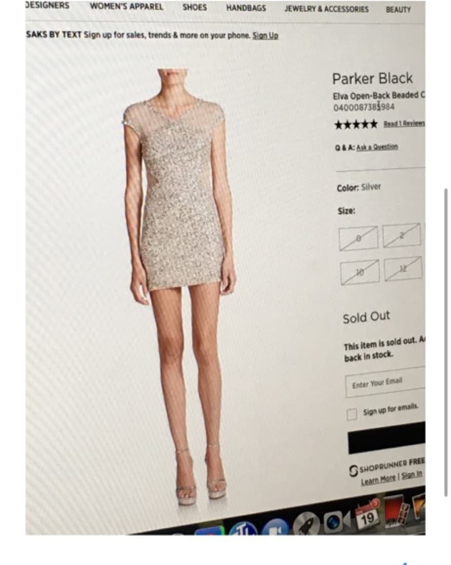 Parker Sparkly Dress Cut Out Back - Image 5
