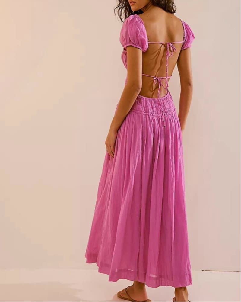 Free People Pink Maxi Dress - Image 2