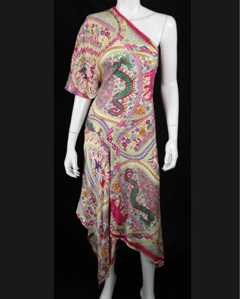 ETRO Patmos Print One-Shoulder Asymmetr - Image 2
