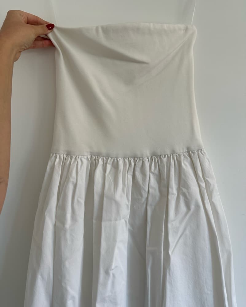 Dissh White Strapless Dress - Image 4