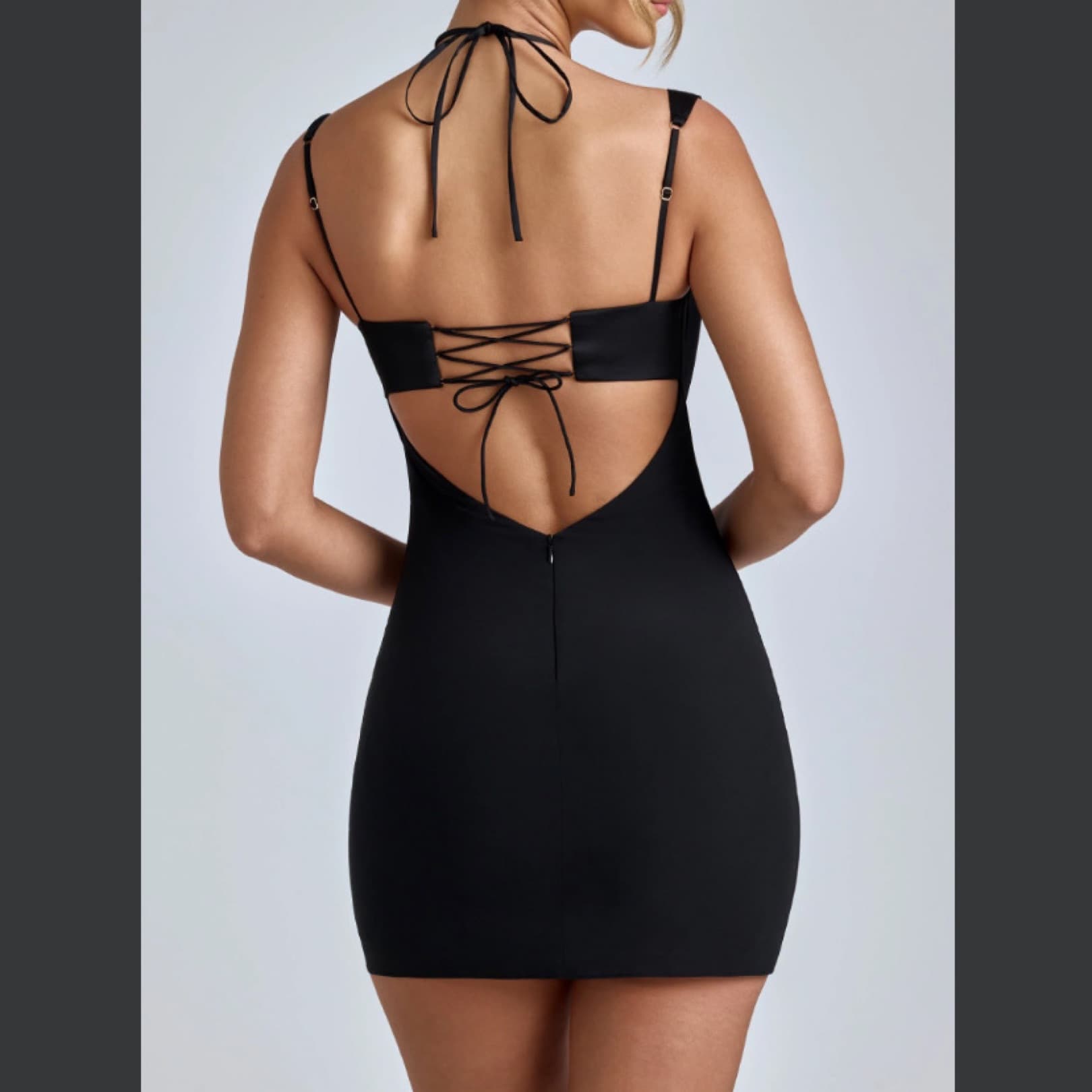 Oh Polly Little Black Dress Size 4 - Image 2