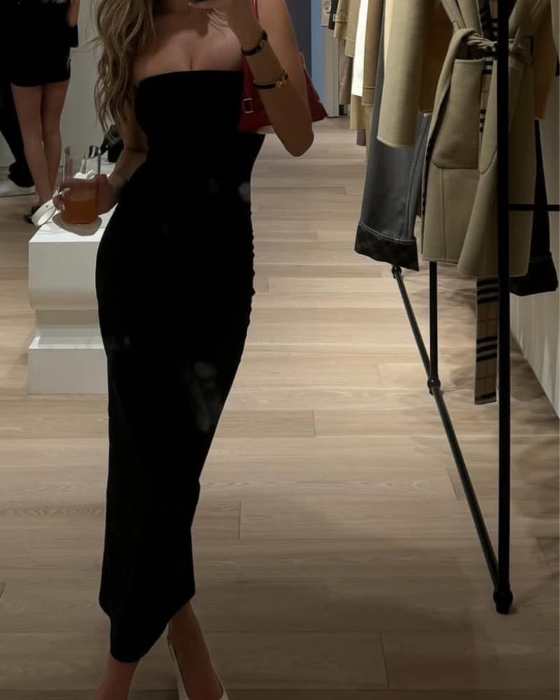 Black Bodycon Dress - Image 1