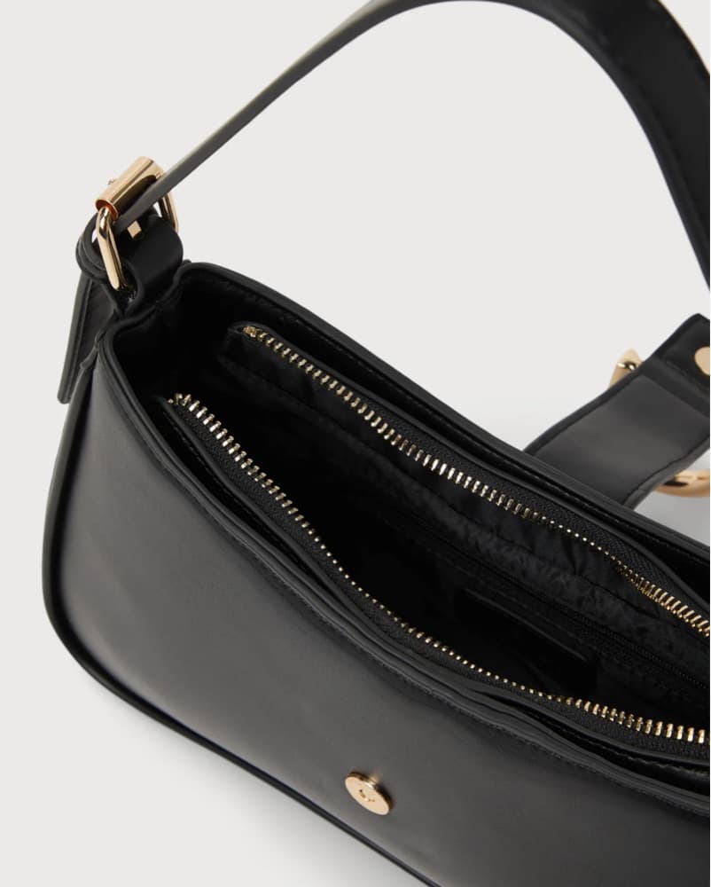 Black Gold Buckle Purse - Image 5