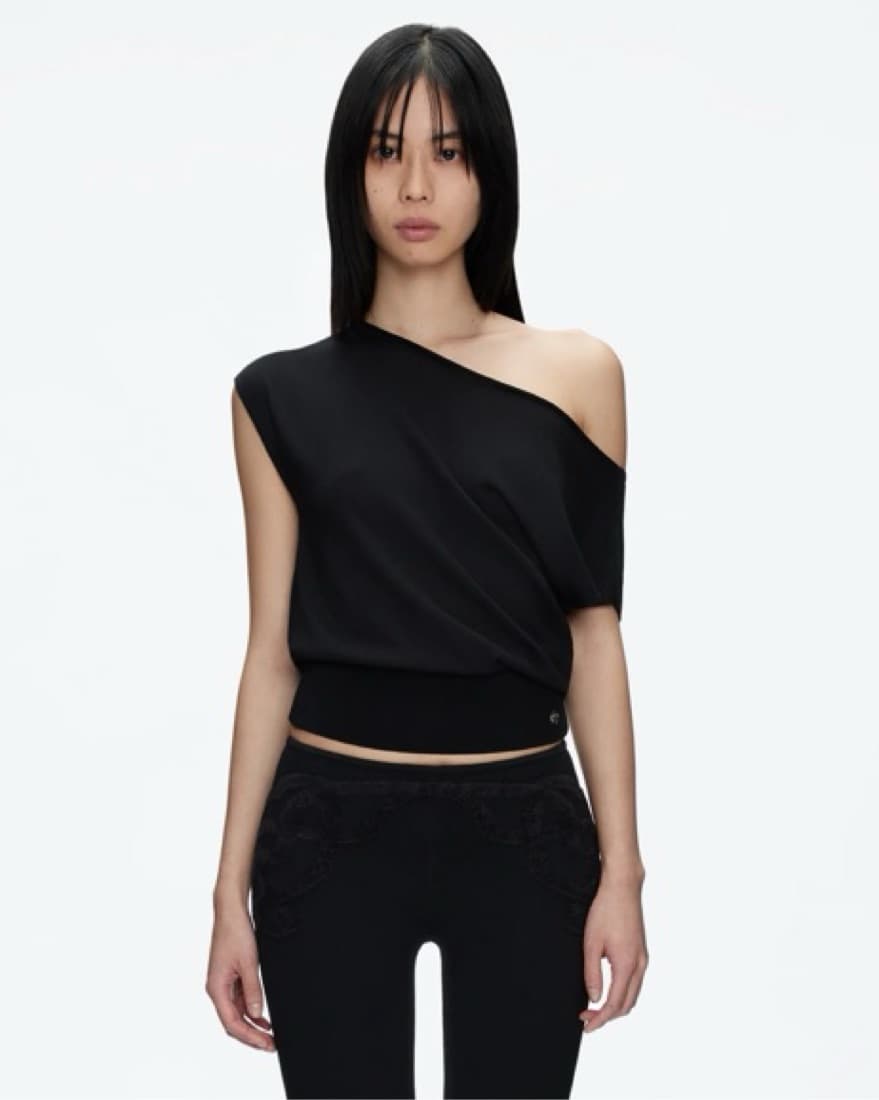 Tank Air Off Shoulder Knit  - Image 1