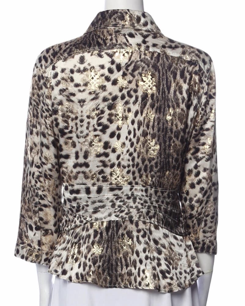 Vintage Just Cavalli Top Size US 10 - Image 3