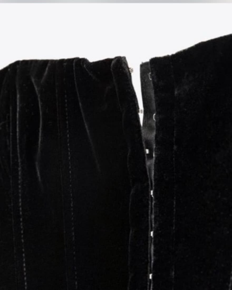 Blac Velvet Corset Top - Image 4