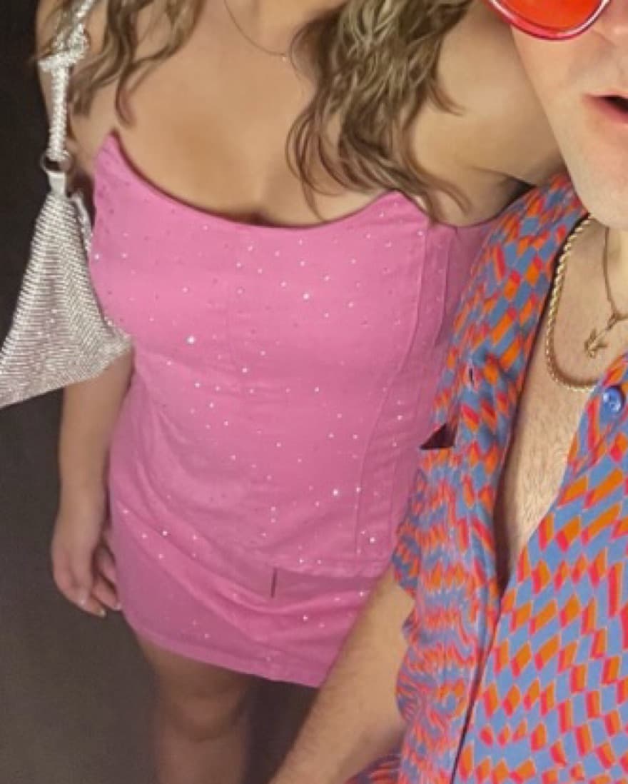 ASOS Pink Sparkly Skirt Set  - Image 1