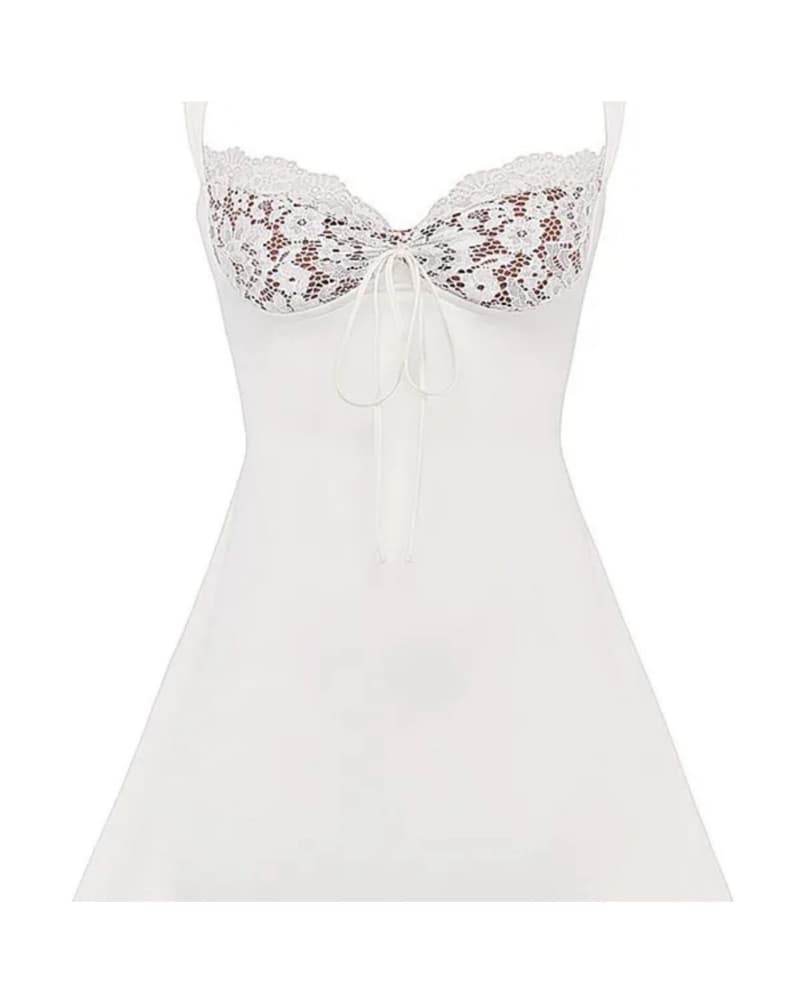 House Of cb White Lace Dress - Image 2