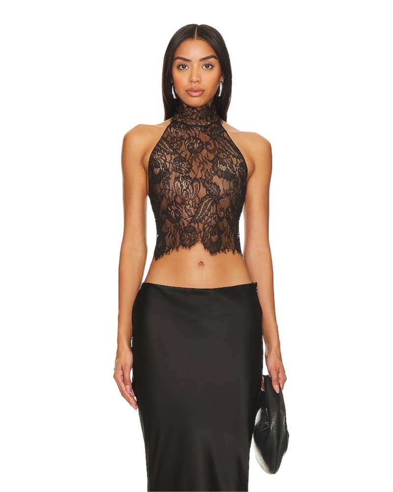 Retrofete Lace Halter Top - Image 2