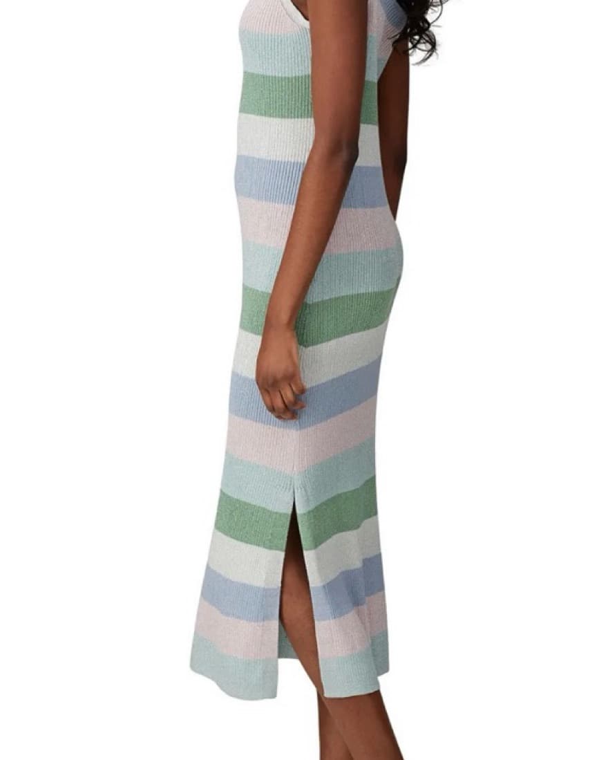 Knit Metallic Midi Dress - Image 2