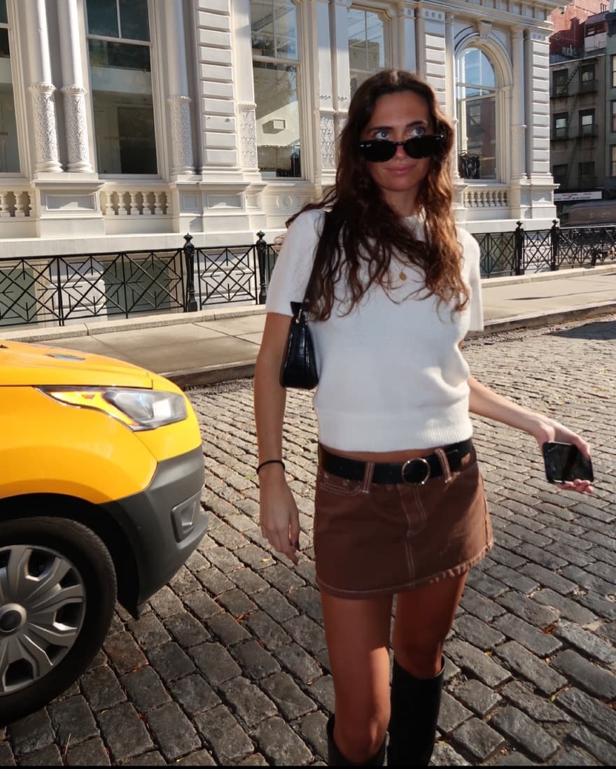 Brown Mini Skirt  - Image 1