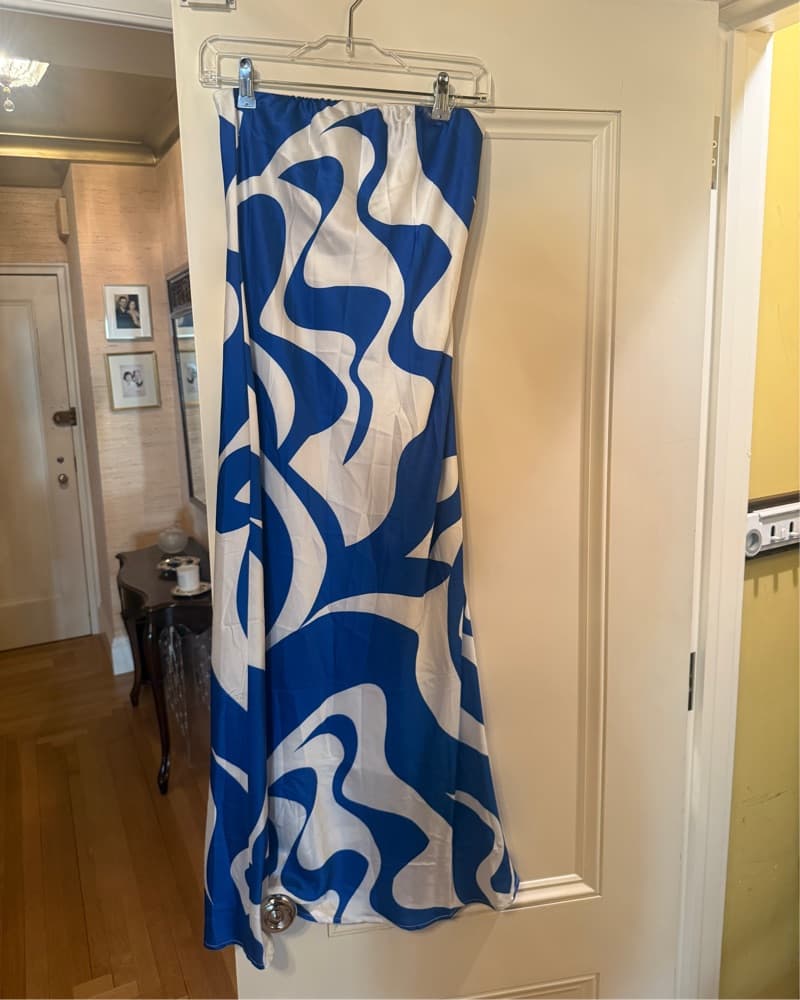SNDYS Blue Swirl Dress - Image 4