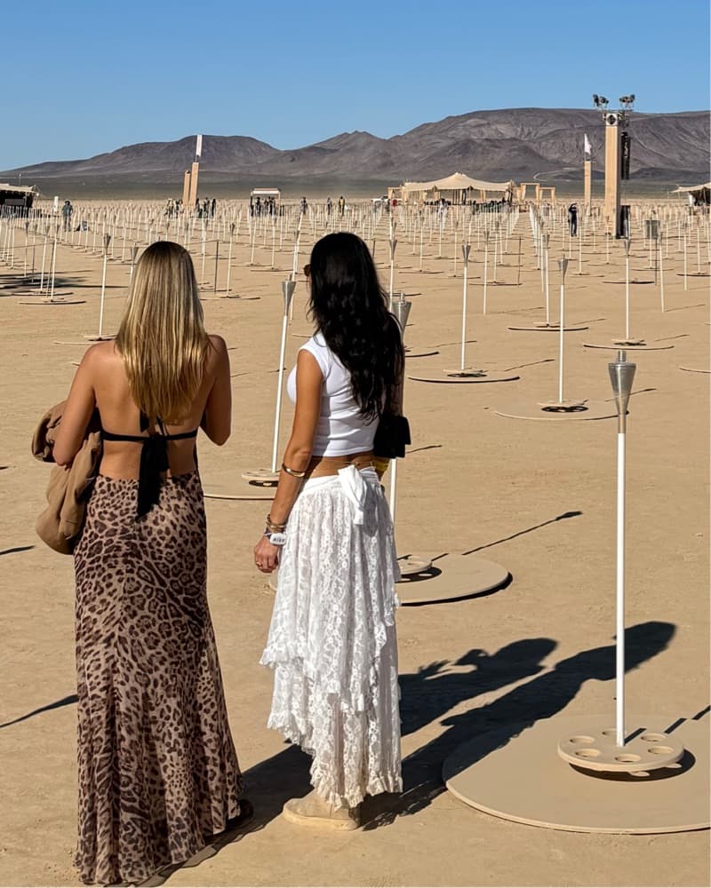 Ethereal Desert Lace Skirt - Coachella - Image 5