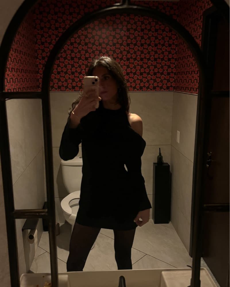 KHAITE Tristen Mini Black Dress - Image 2
