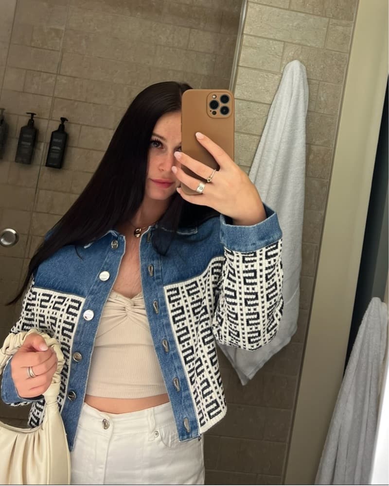 Sandro Cropped Denim Jacket  - Image 1