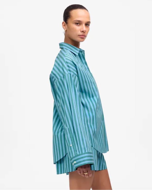 Madewell Striped Shirt and Shorts Set - Image 3