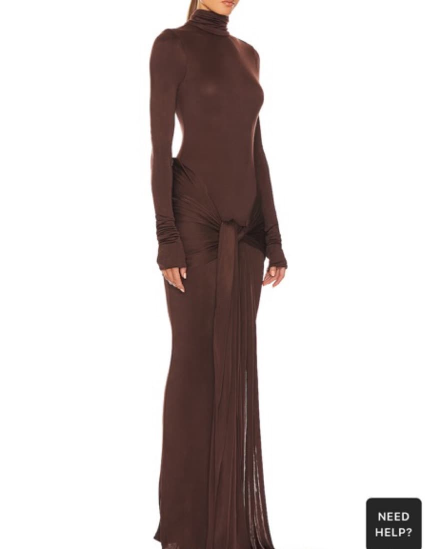 Helsa Slinky Jersey Sarong Maxi Dress  - Image 2
