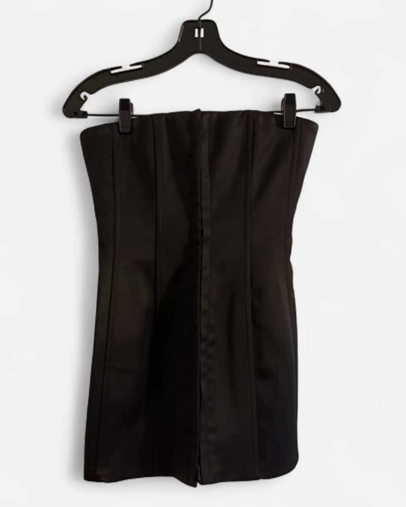GUIZIO Satin Corset Mini Dress - Image 2