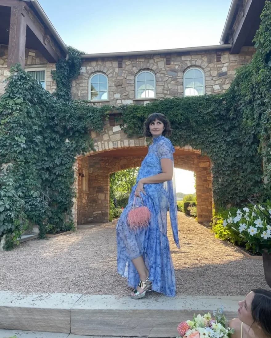 Staud Calluna Dress In Periwinkle - Image 2