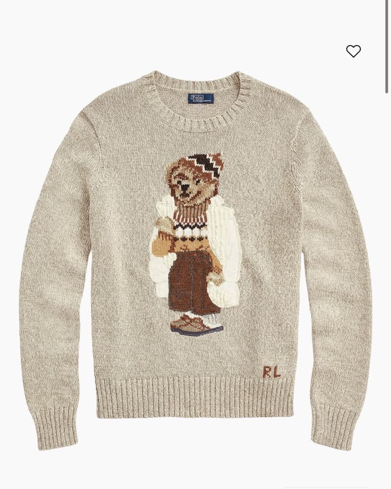 Ralph Lahren Bear Sweater  - Image 1