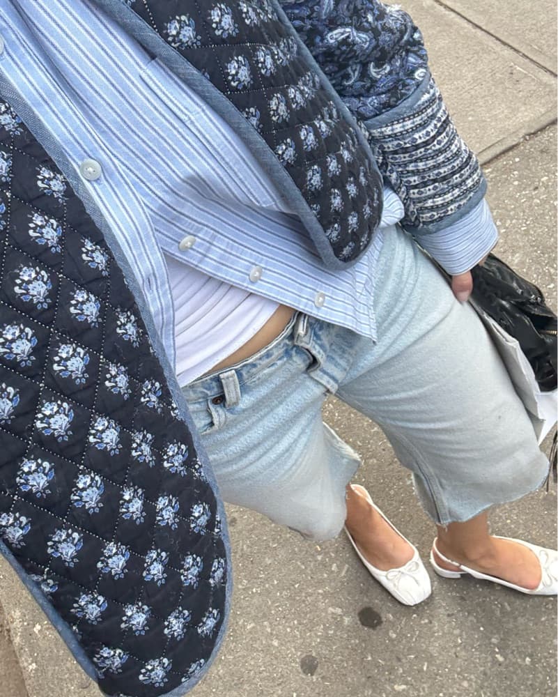 Capri Denim Shorts - Image 2