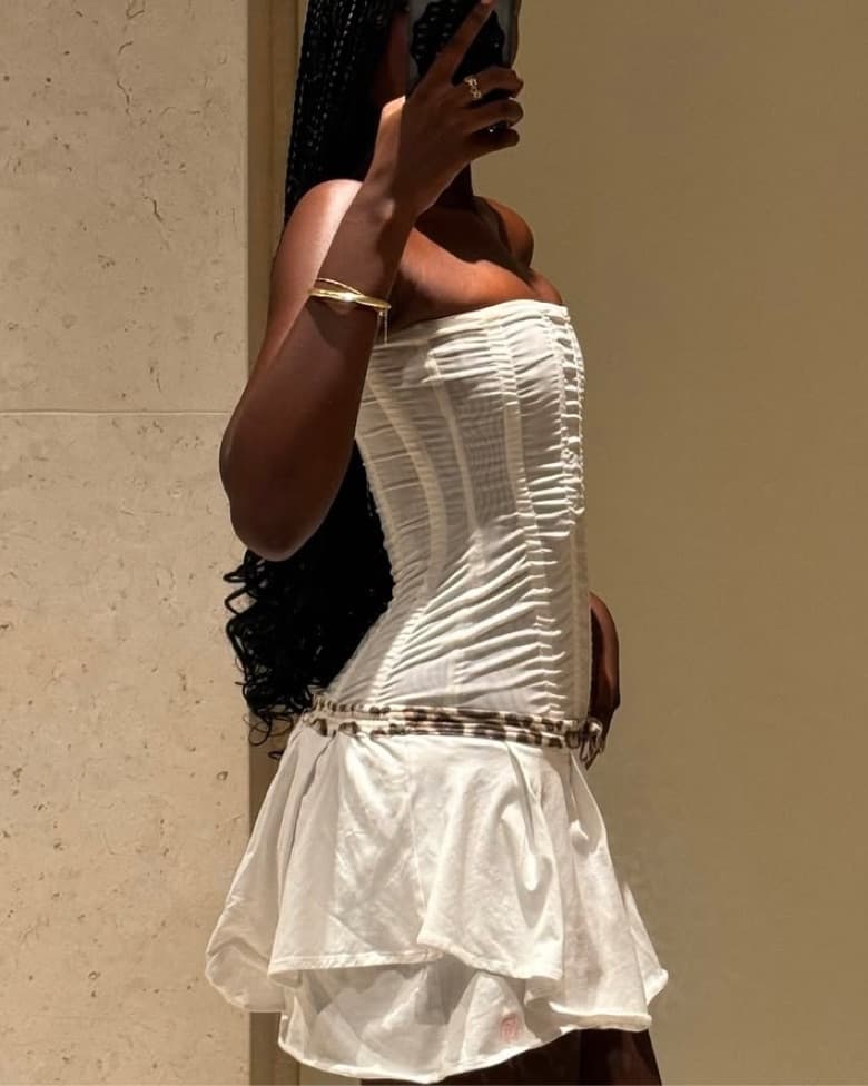 LEAU White Corset Top - Image 1