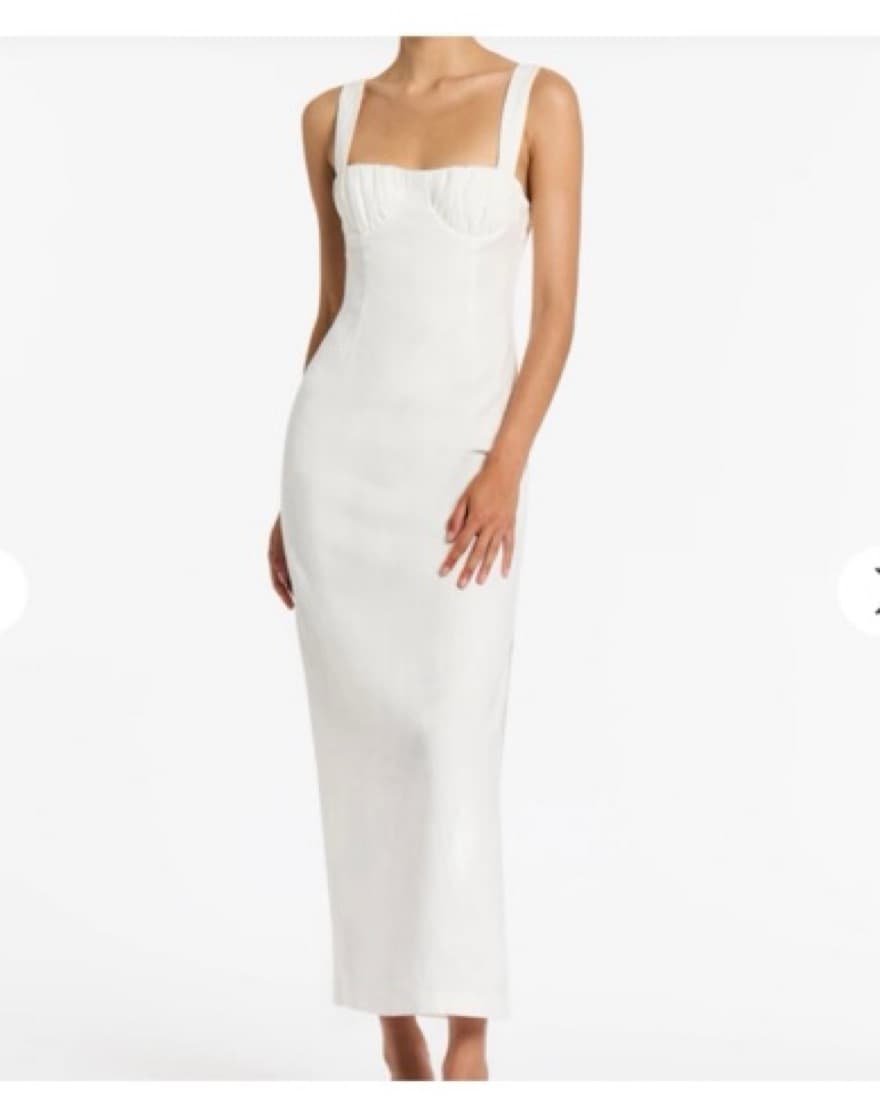 Sir The label Bettina White Linen Dress - Image 3