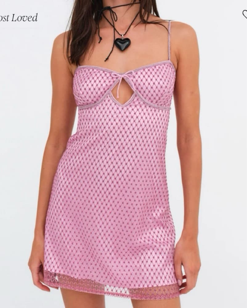 Pink Glitter Dress - Image 1