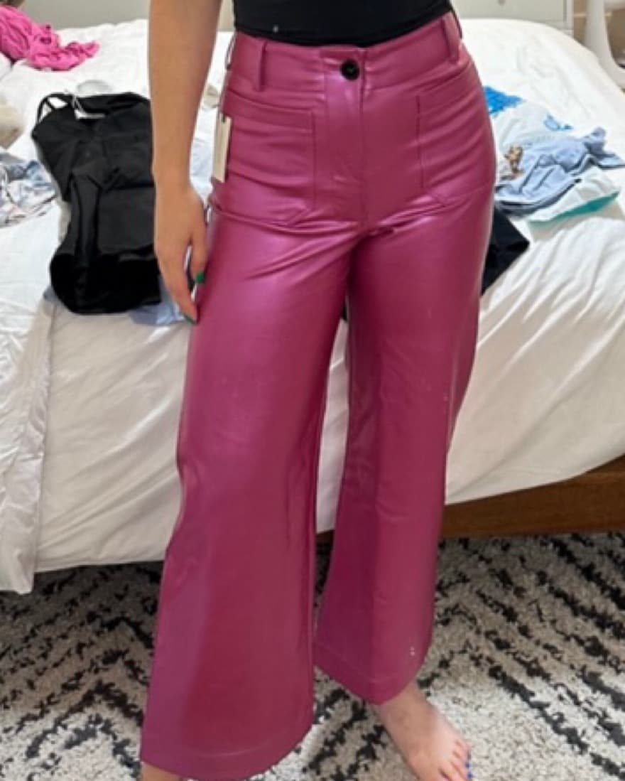 Anthropologie Colette Leather Pants - Image 4