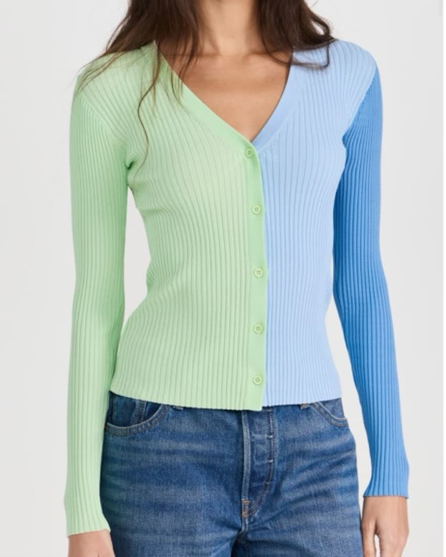 Staud Matcha Sherbert Colorblock Sweater - Image 2