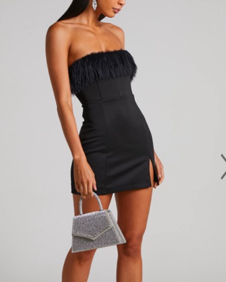 Feather Mini Dress  - Image 2