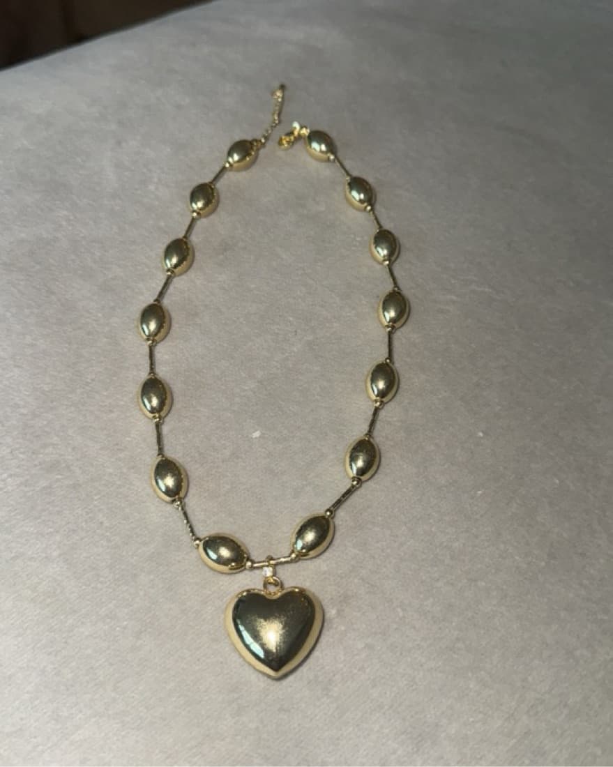 Puffy Heart Necklace - Image 1