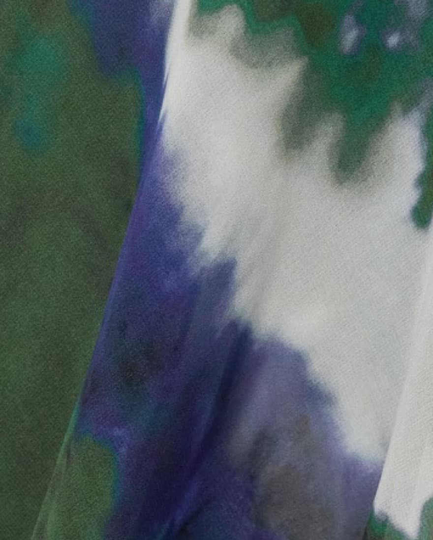 Frame Tie Dye Silk Chiffon Midi Dress - Image 6