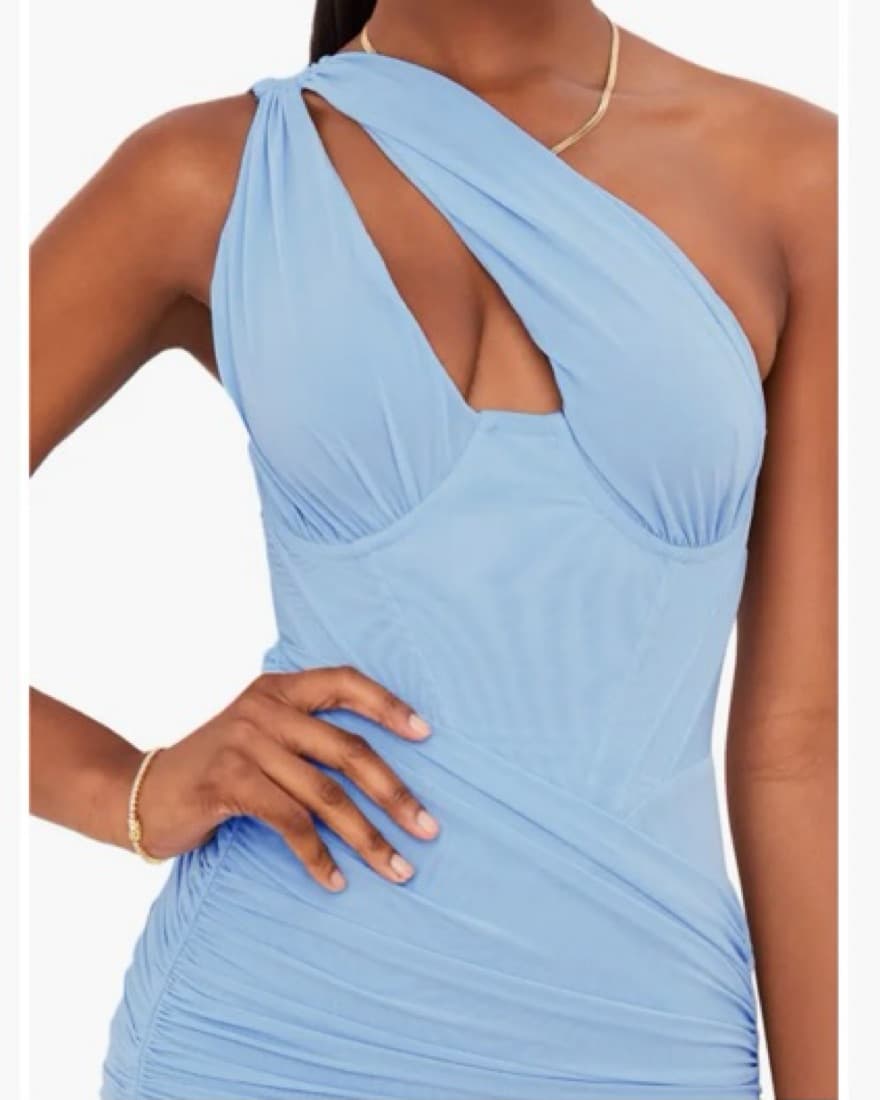 House Of CB Clementine Dress - Baby BluE - Image 5