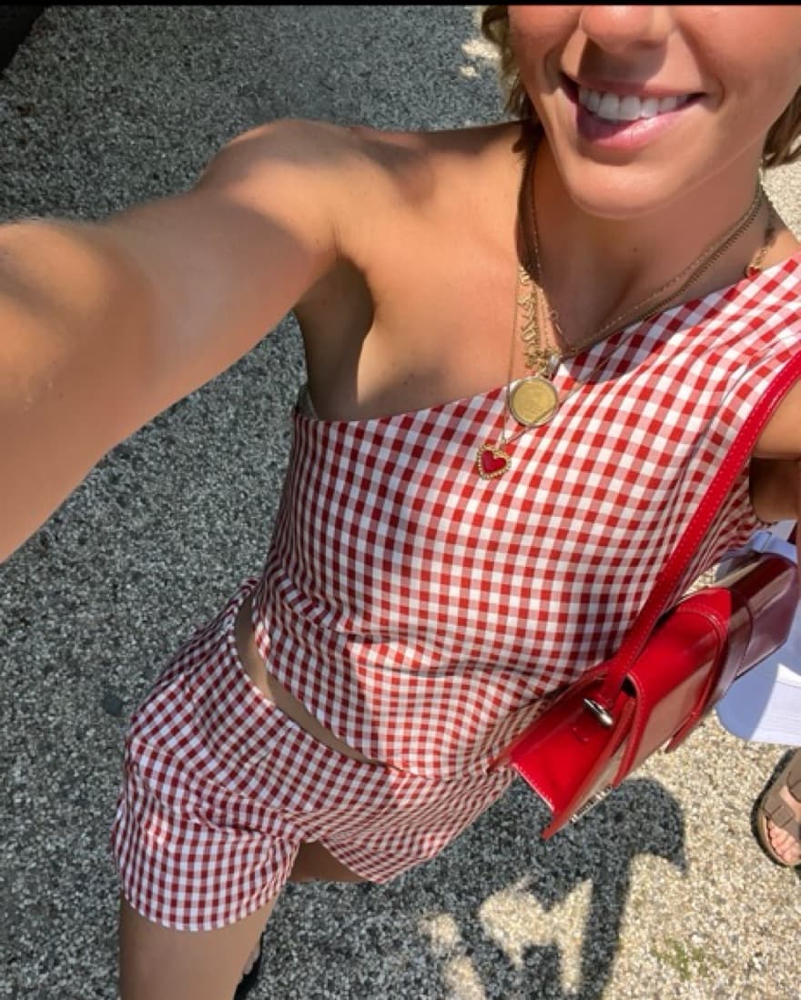 Red Gingham 2 Piece - Image 1