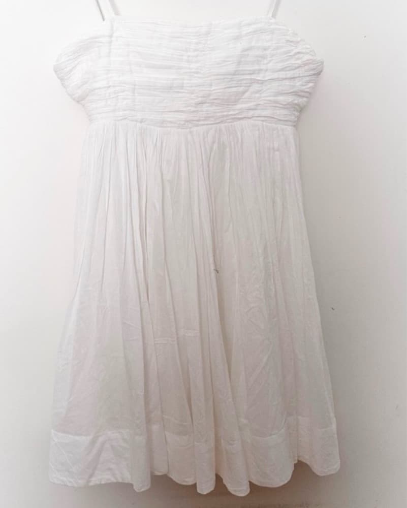 Anthropologie White Babydoll Dress - Image 3