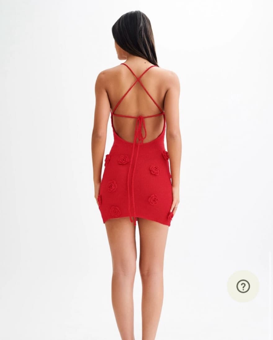 Meshki Suki Knit Mini Dress - Red - Image 2