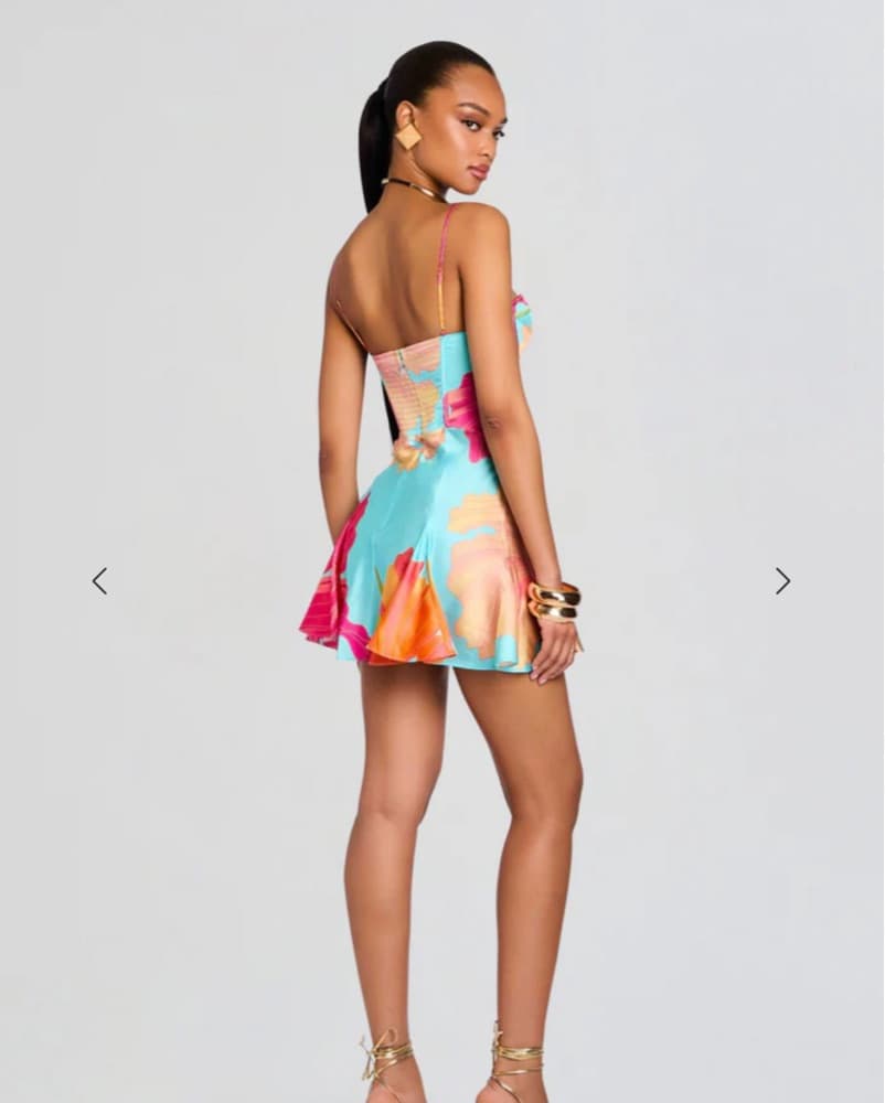Retrofete Kyona Silk Dress - Image 4