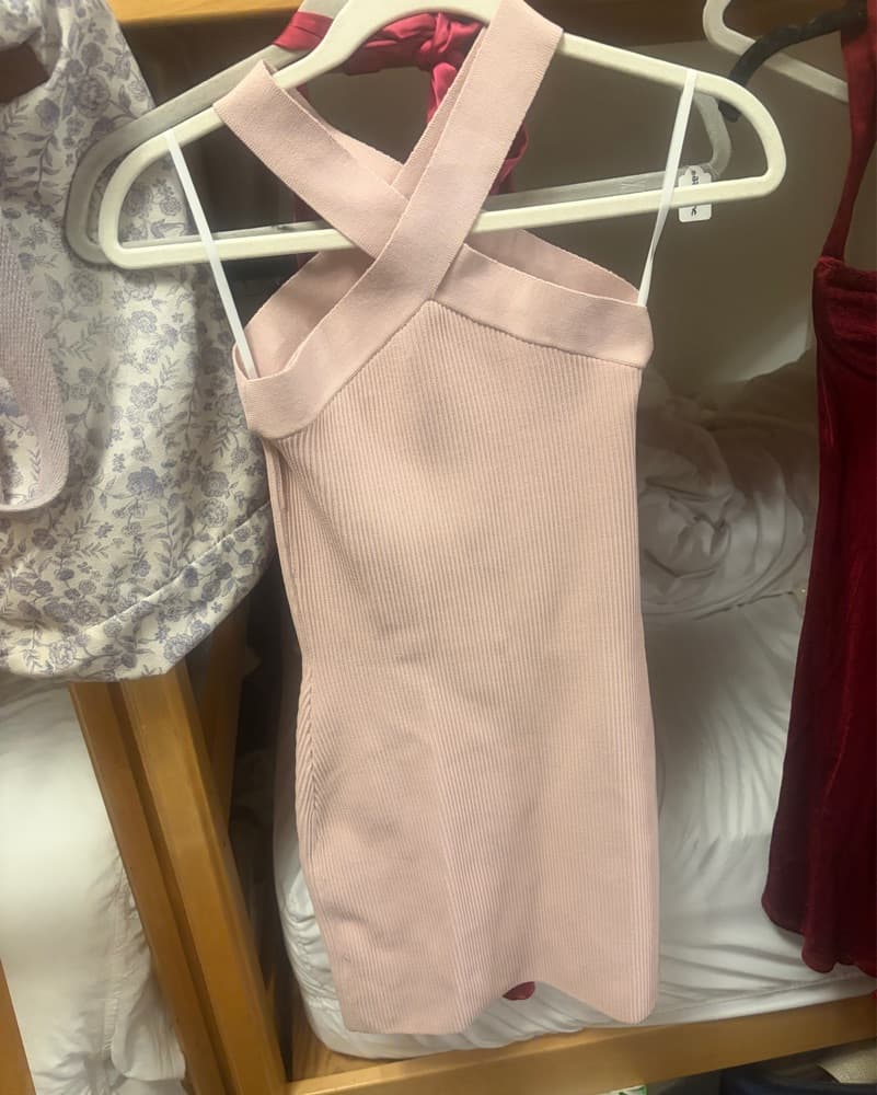 Aritzia Halter Bodycon Dress - Image 2