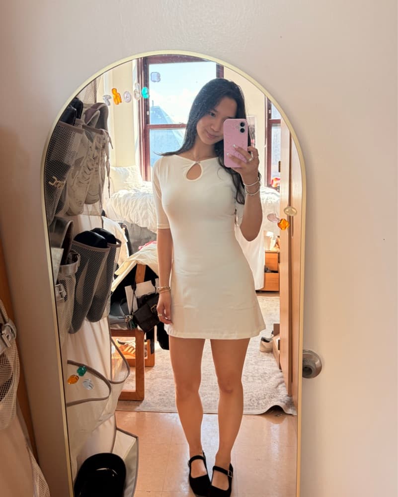 Chic Fitted Mini Dress - Image 3