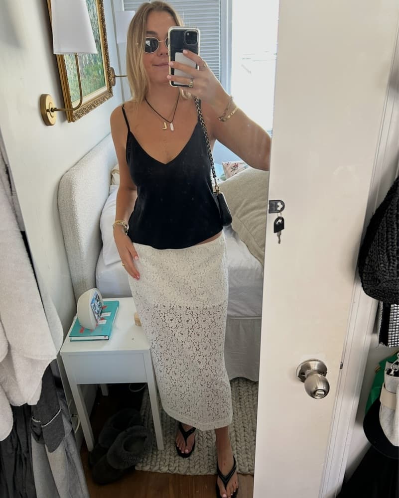 Old Navy Lace Midi Skirt - Image 1