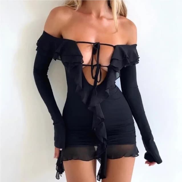 Outcast Black Dress - Image 1