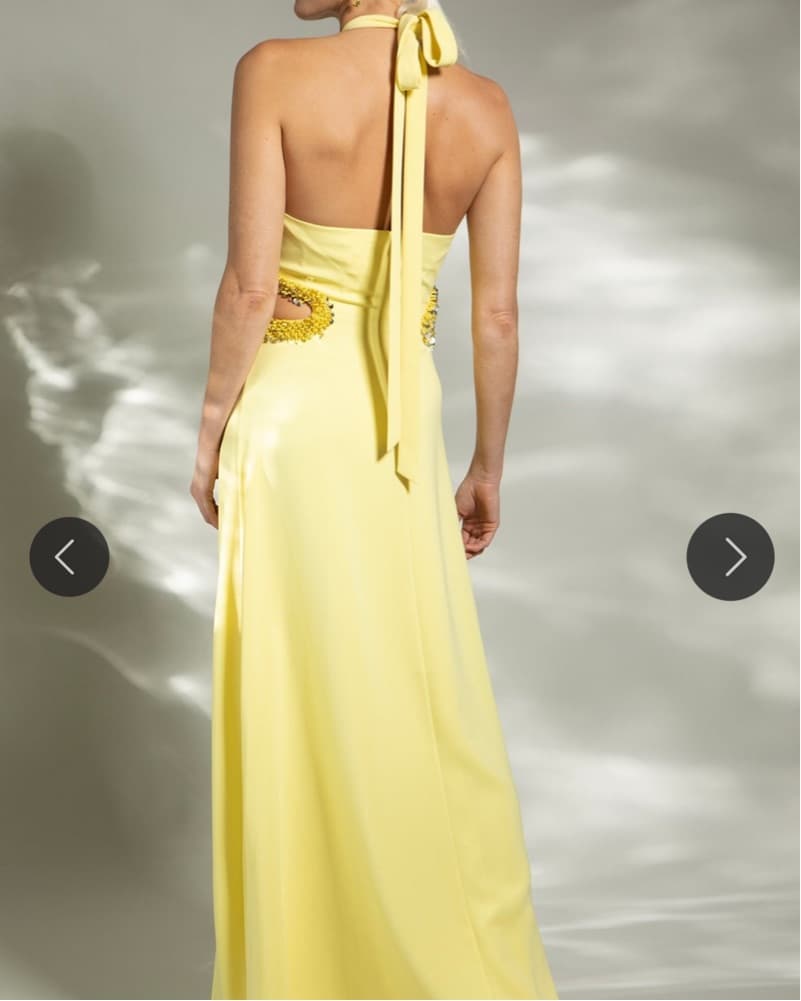 Yellow Jonathan Simkhai Gown  - Image 3