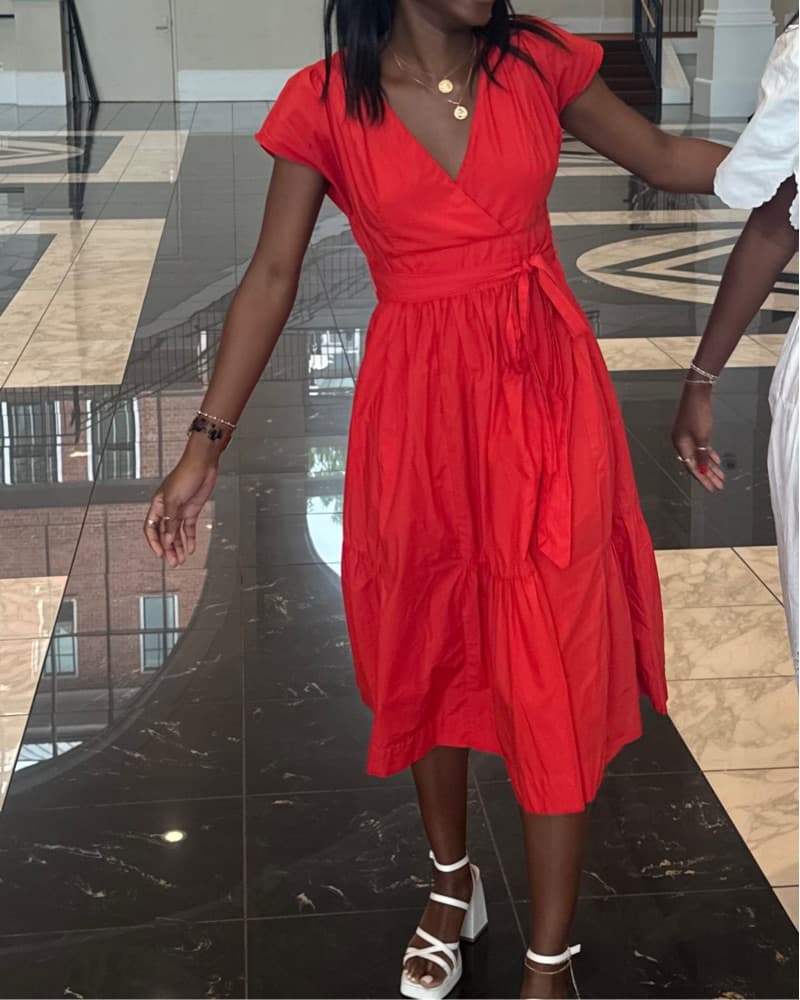 Anthropologie Maeve Wrap Midi Dress  - Image 2