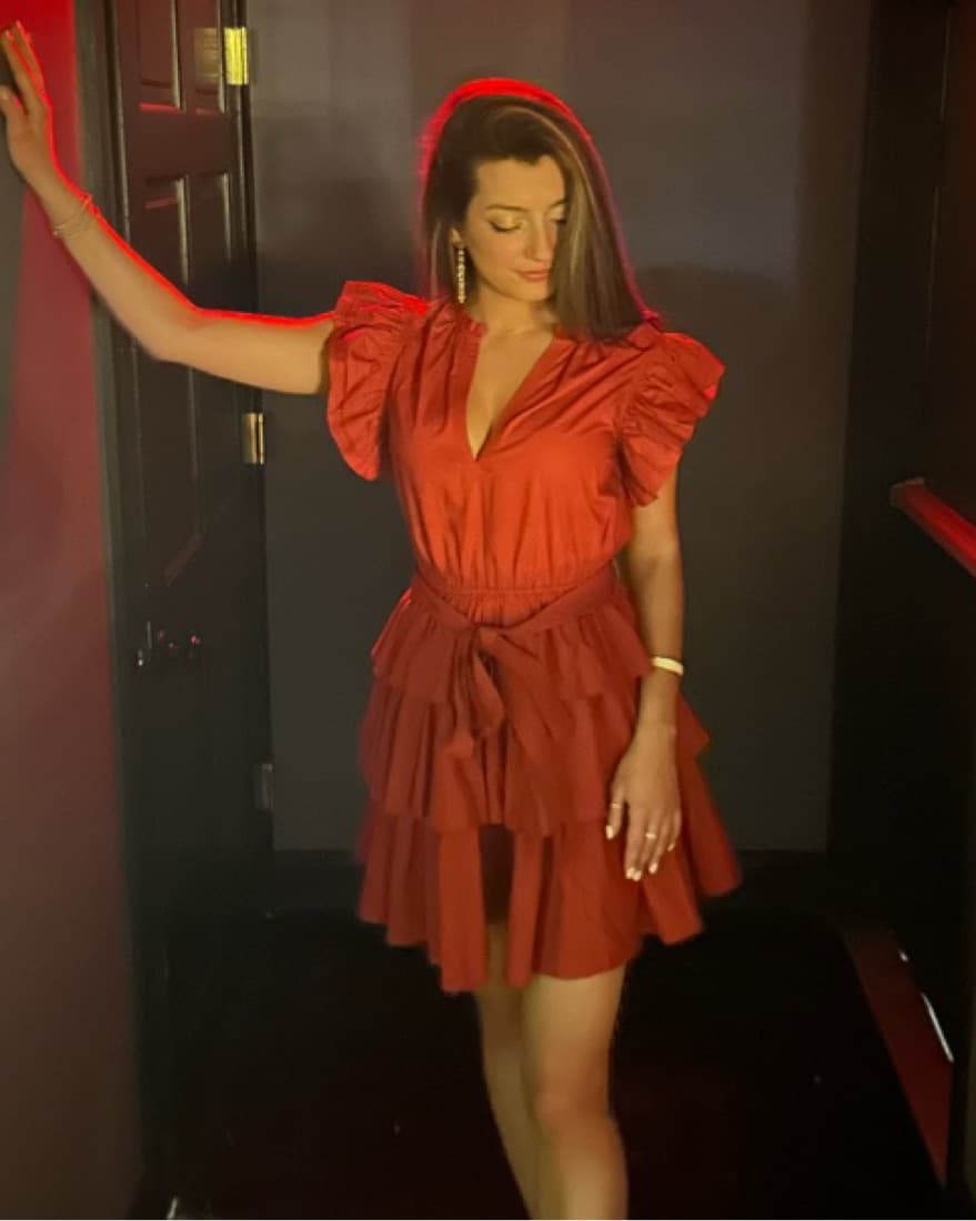 Ulla johnson Red Ruffle dress 2 - Image 1