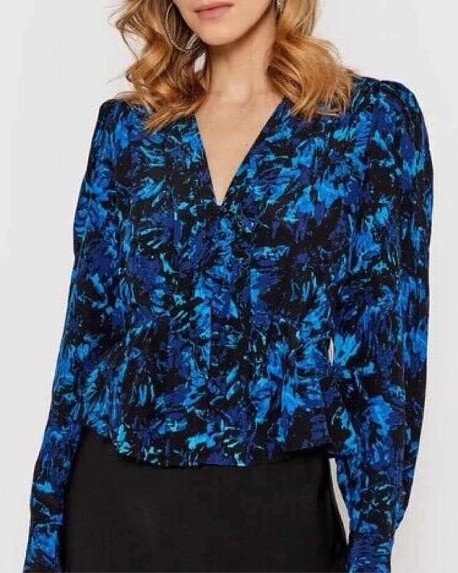The Kooples Floral Puff Sleeve Blouse - Image 2