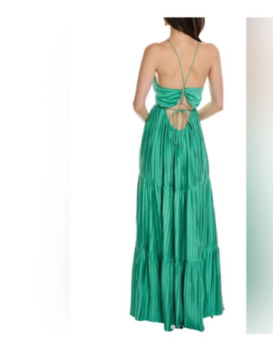 Ba&sh Green Tiered Maxi - Image 3
