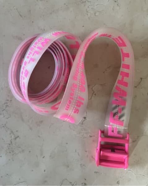 Off-white Belt Pink And Clear  - Image 4