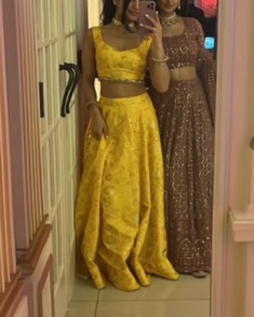 yellow lehnga - Image 1